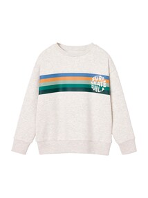 Sweatshirt mit Streifen-Print Jungen