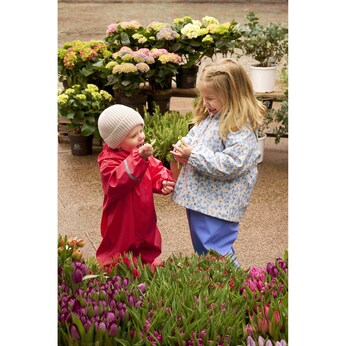 2-tlg. Set Regenjacke und Regenhose Blumen