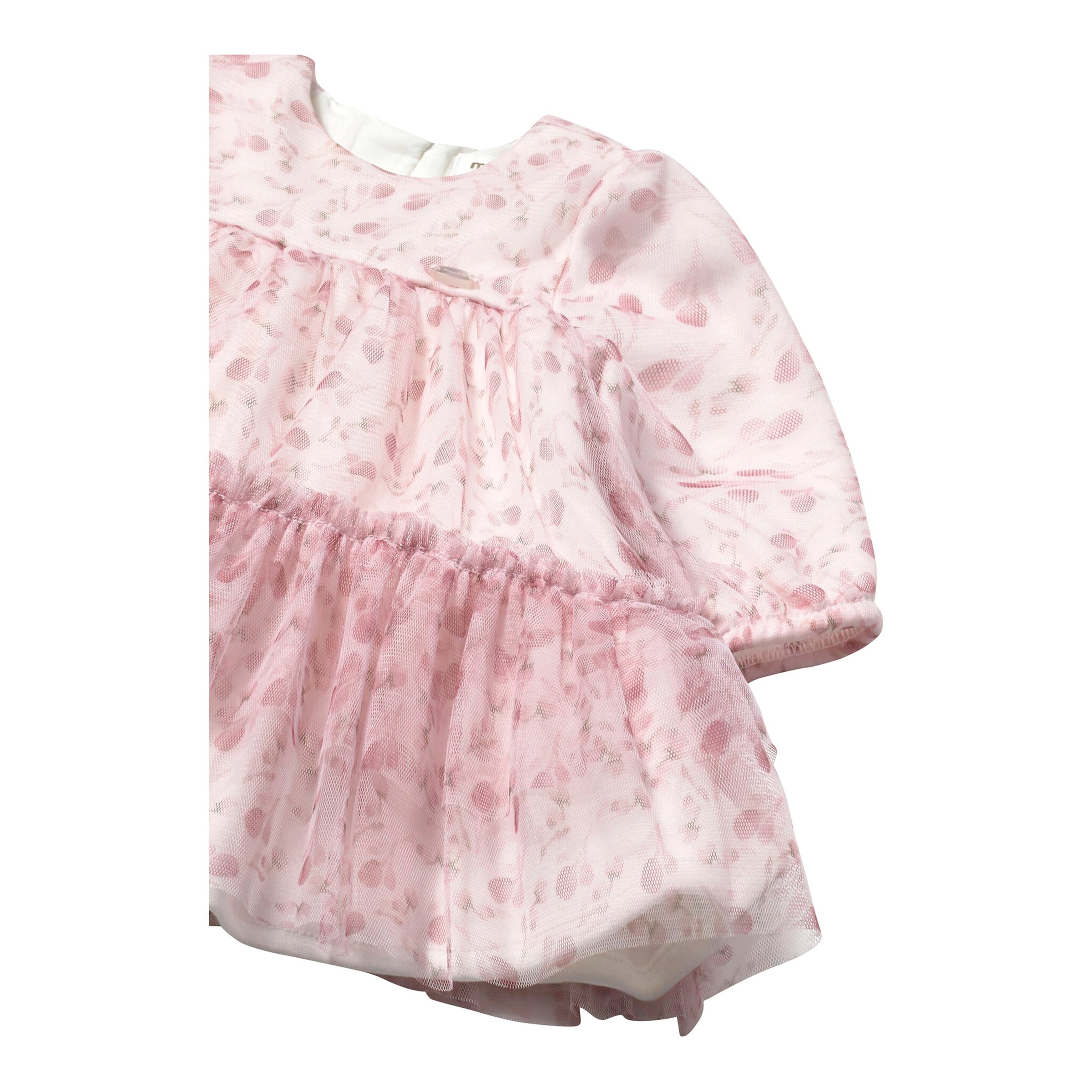 Tüllkleid langarm Blüten