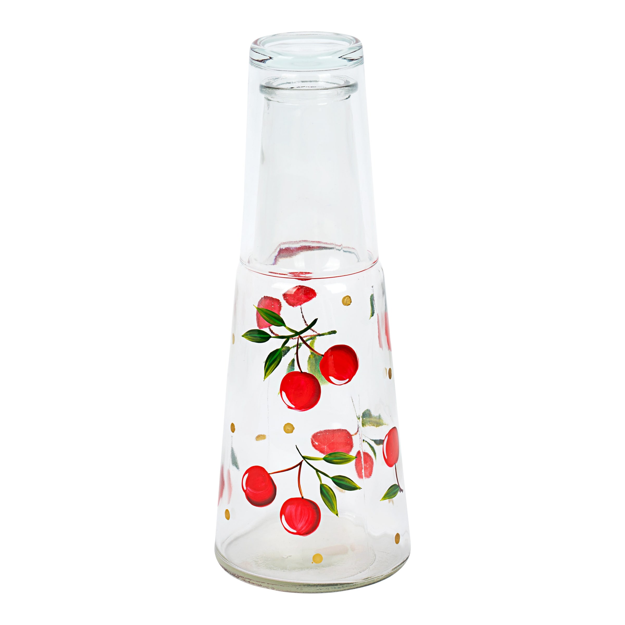 Karaffe mit Trinkglas „Kirsche“, 2-teilig