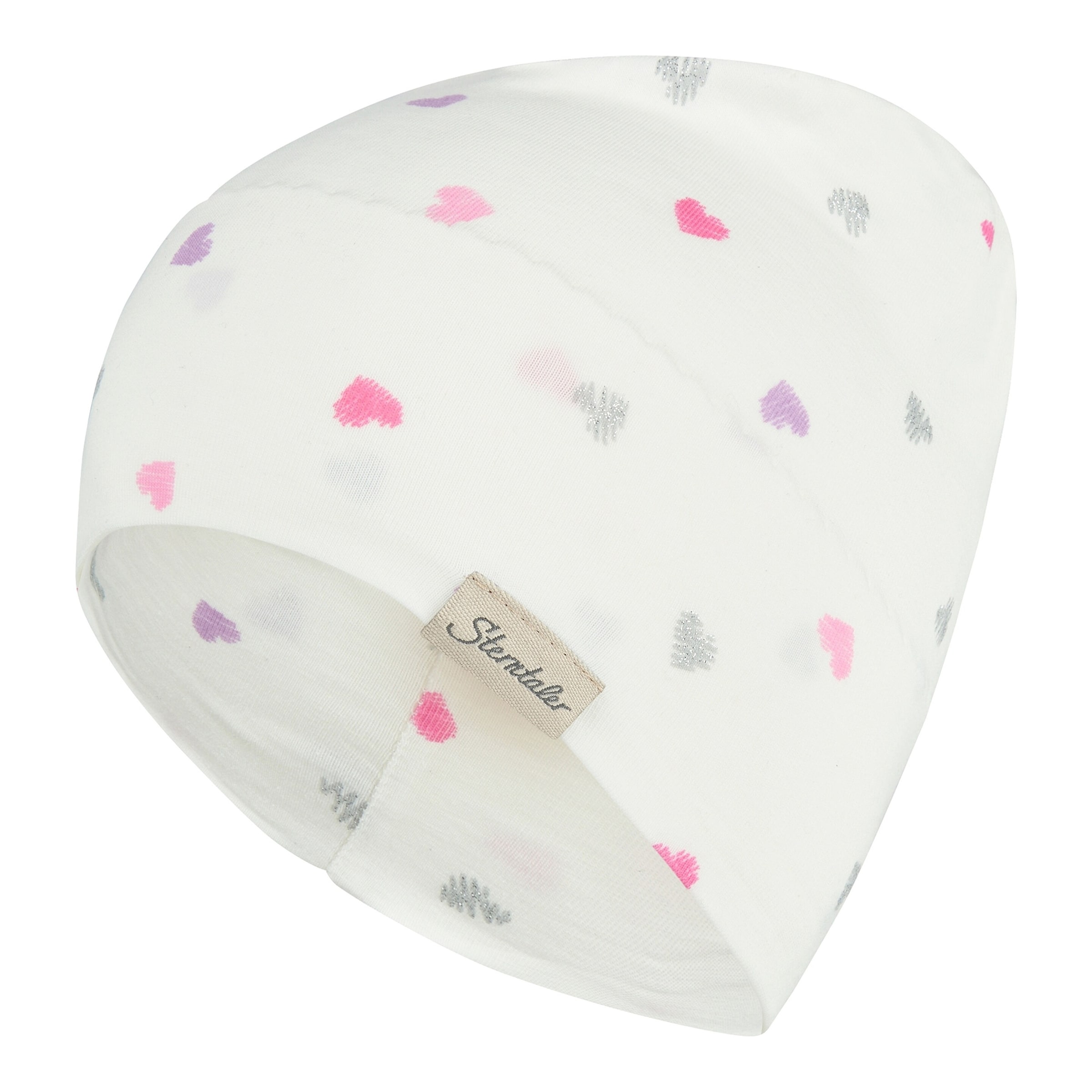 Sterntaler Beanie Glitzer-Herzen