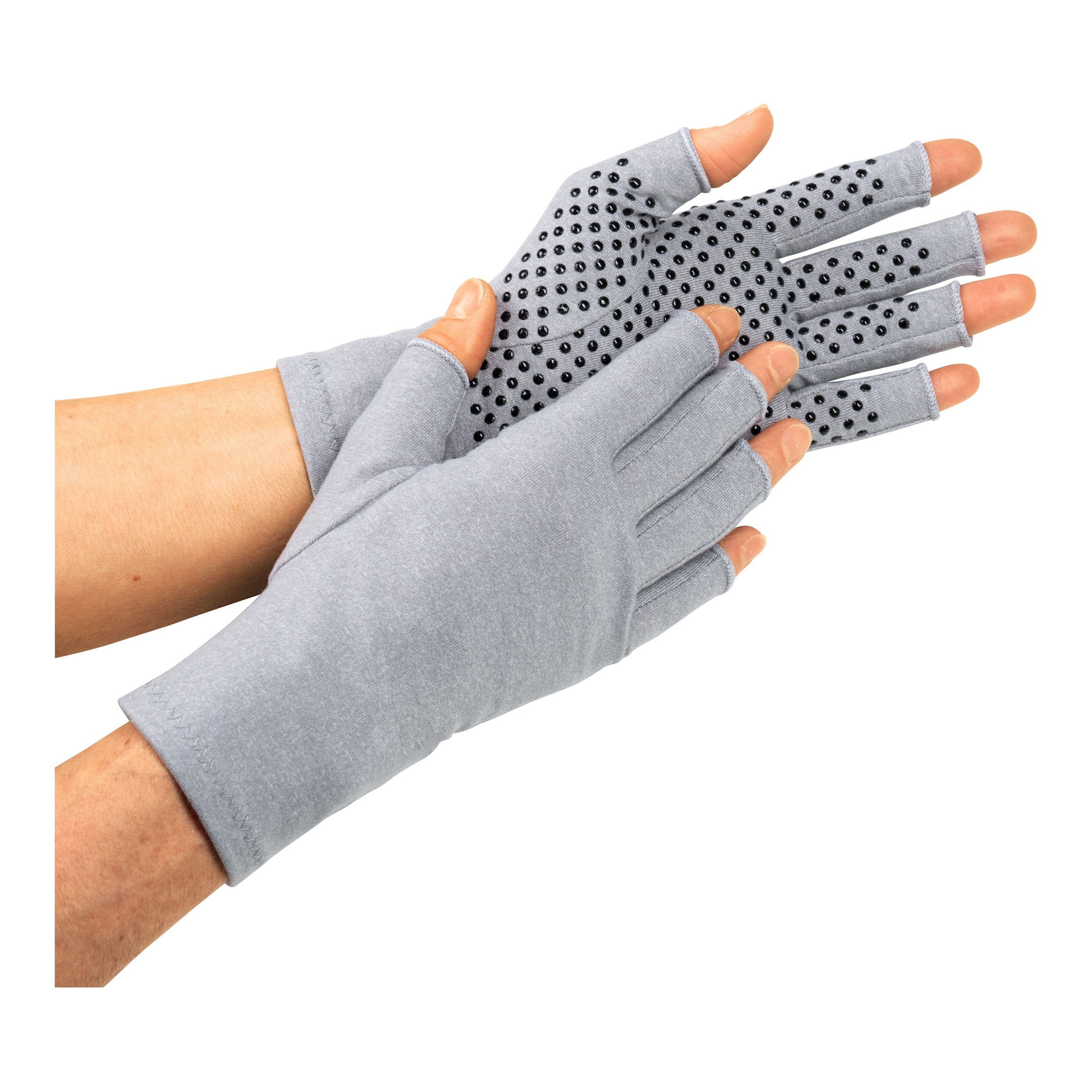 Arthrose Handschuhe, 1 Paar grau L