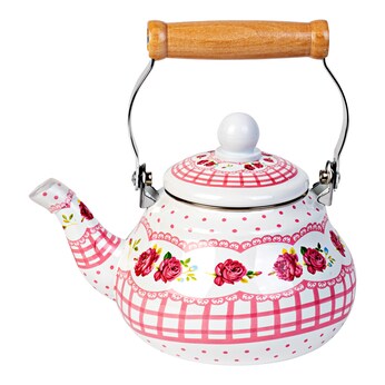 Emaille-Wasserkessel "Rosenzauber" 1,3 L