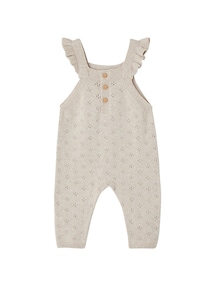 Baby Strick-Latzhose mit Volantträgern