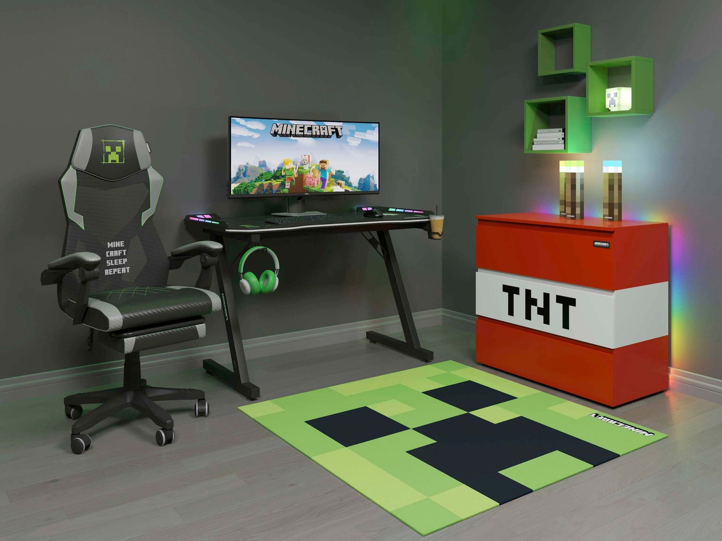 Roba Teppich Creeper Minecraft