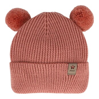 Winter-Strickmütze mit Bommel