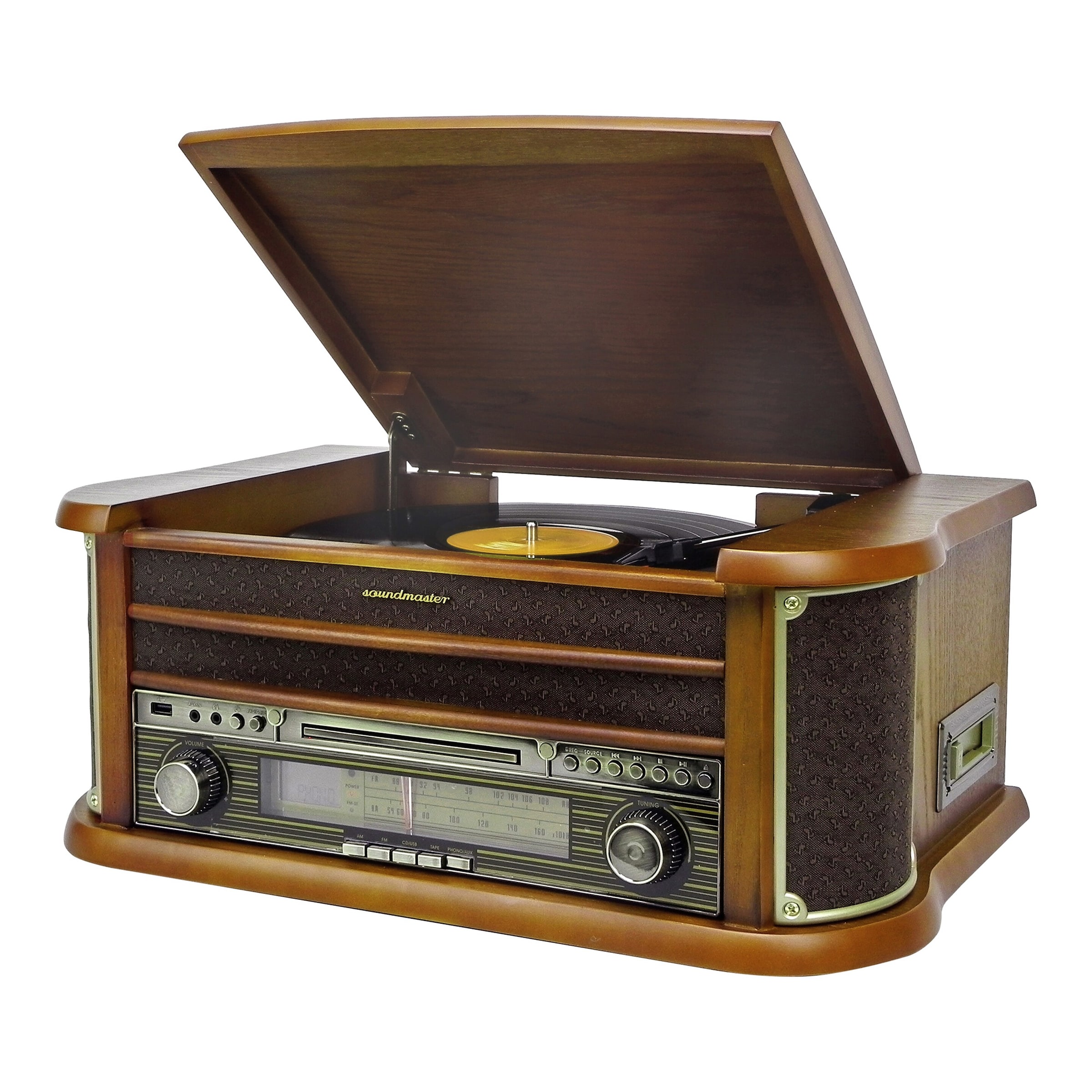 Soundmaster Musikanlage NR560 braun