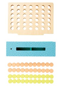 Kinder Spiel VIER GEWINNT aus Holz FSC®