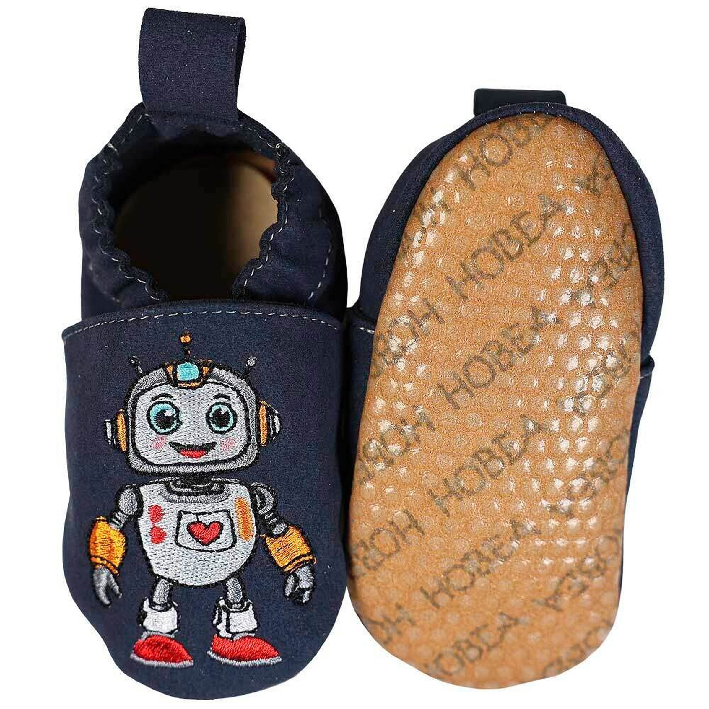 Hobea-Germany Kinderschuhe RecyStep Roboter Herz blau