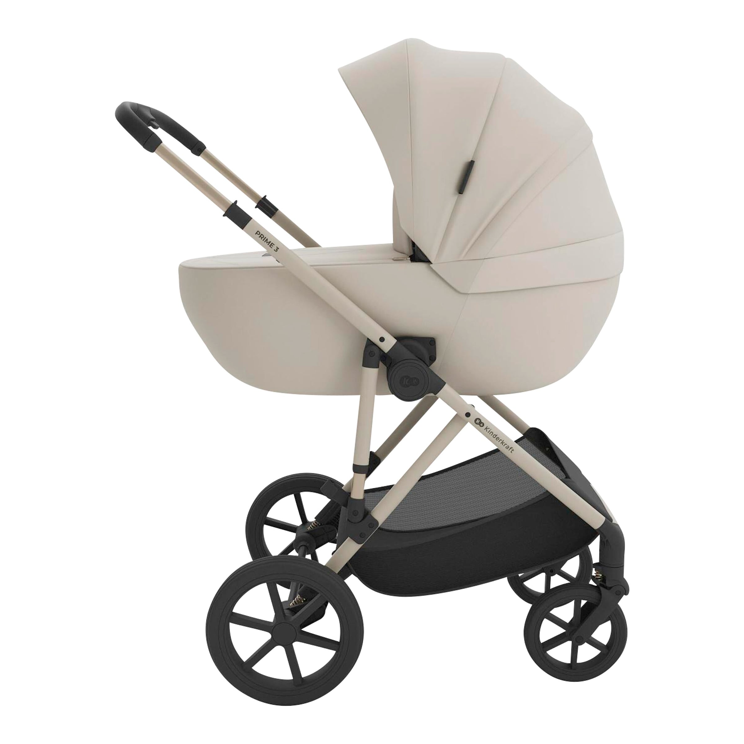 Kinderkraft Kombikinderwagen Trio-Set PRIME 3 3in1 inkl. Babyschale MINK PRO 2 beige