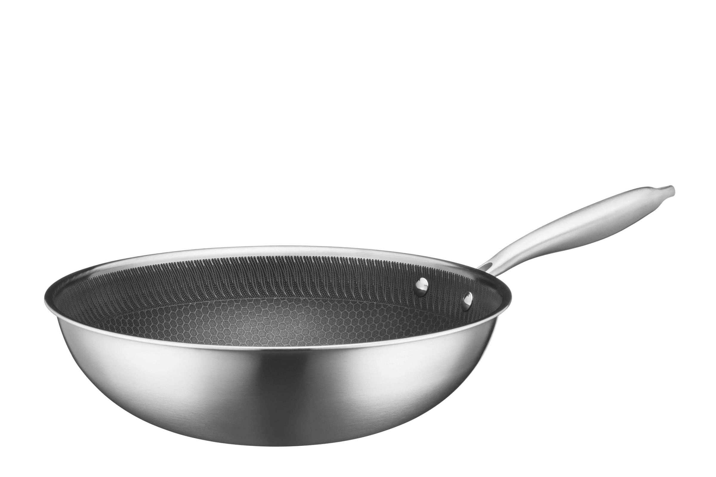 Wok 30 cm, Edelstahl Hestia Keramik