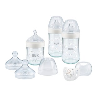 10-tlg. Babyflaschen-Set Nature Sense, Glas, Anti-Kolik-Weithals