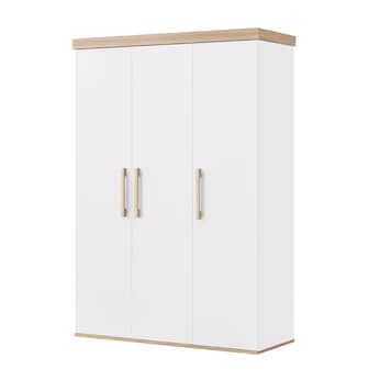 Kleiderschrank 3-türig Jimmy weiß/eiche