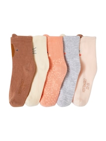 5er-Pack Baby Socken mit Tieren