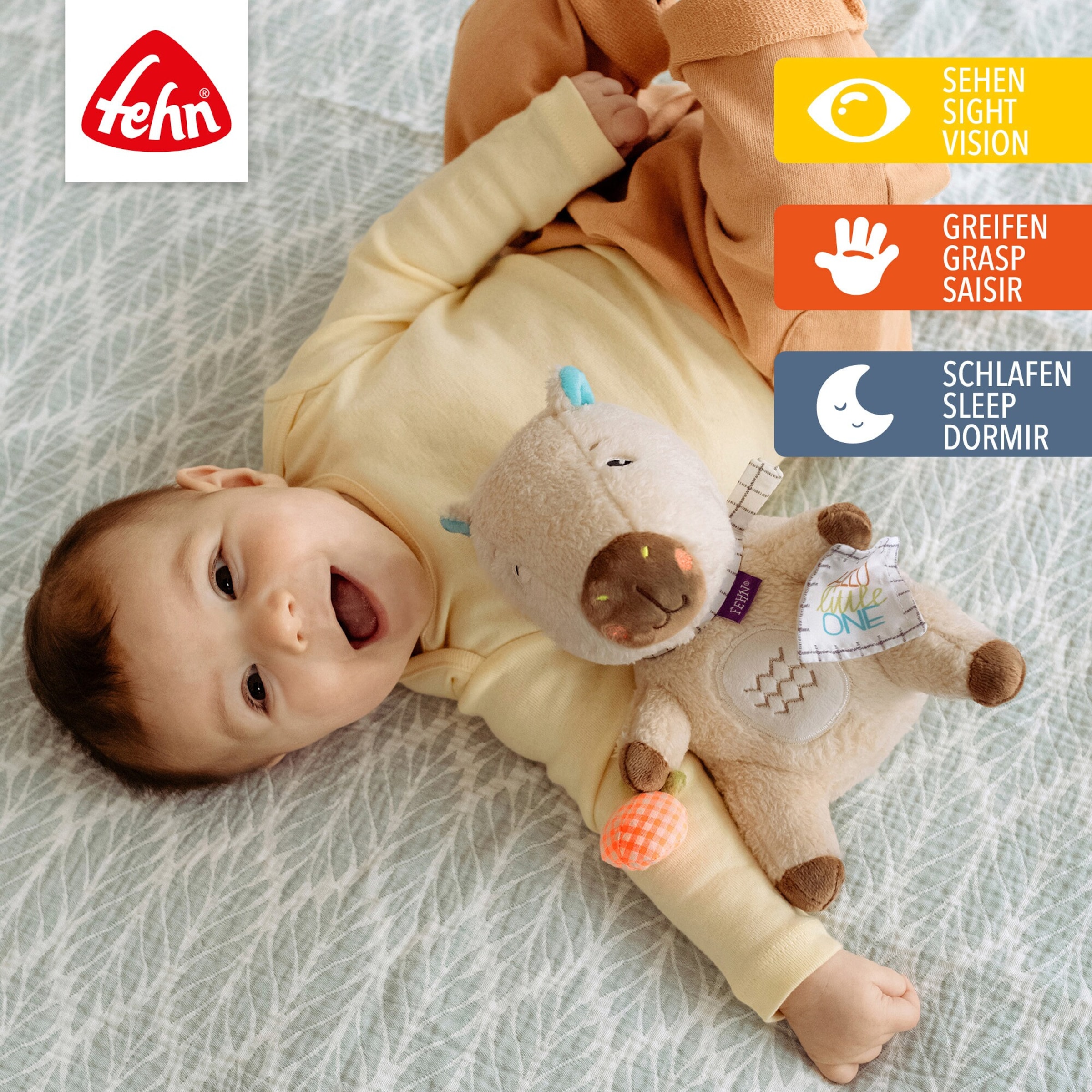 Fehn Kuscheltier Capybara Clara Hello little One 20cm