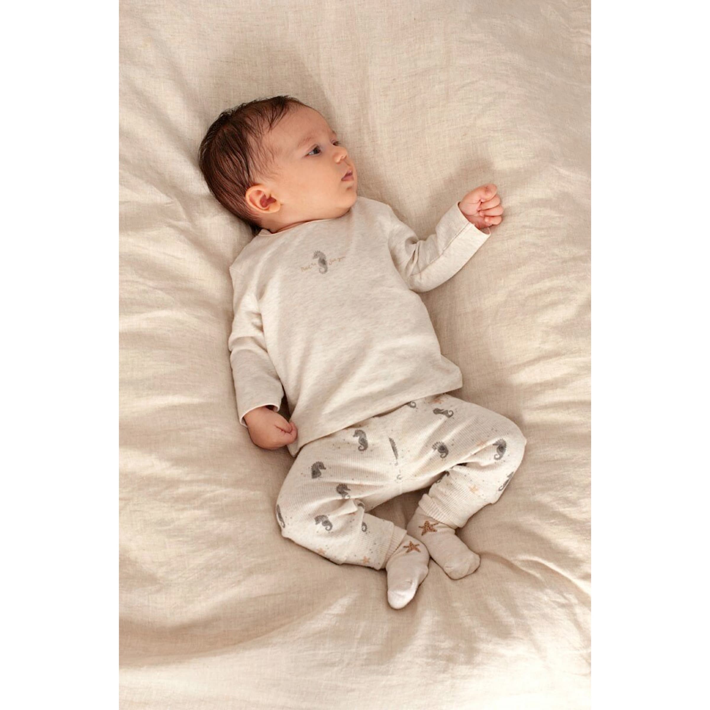 Jogginghose Seepferdchen Rippqualität