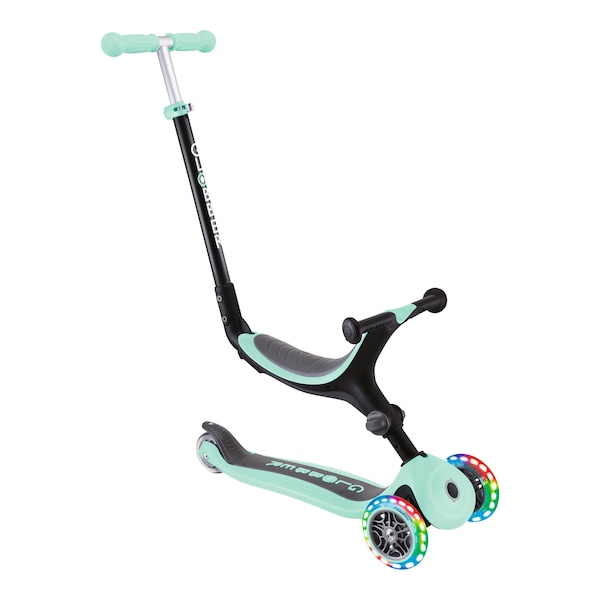 Globber Go-Up 3in1 Scooter mit Leuchtrollen (Mint)