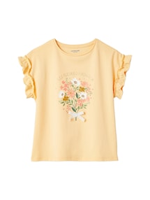 Mädchen T-Shirt mit Volantärmeln