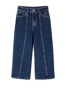 Mädchen Flared-Jeans mit Ziernaht