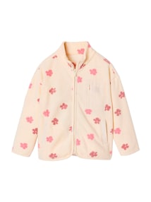 Bedruckte Fleecejacke mit Reißverschluss Mädchen