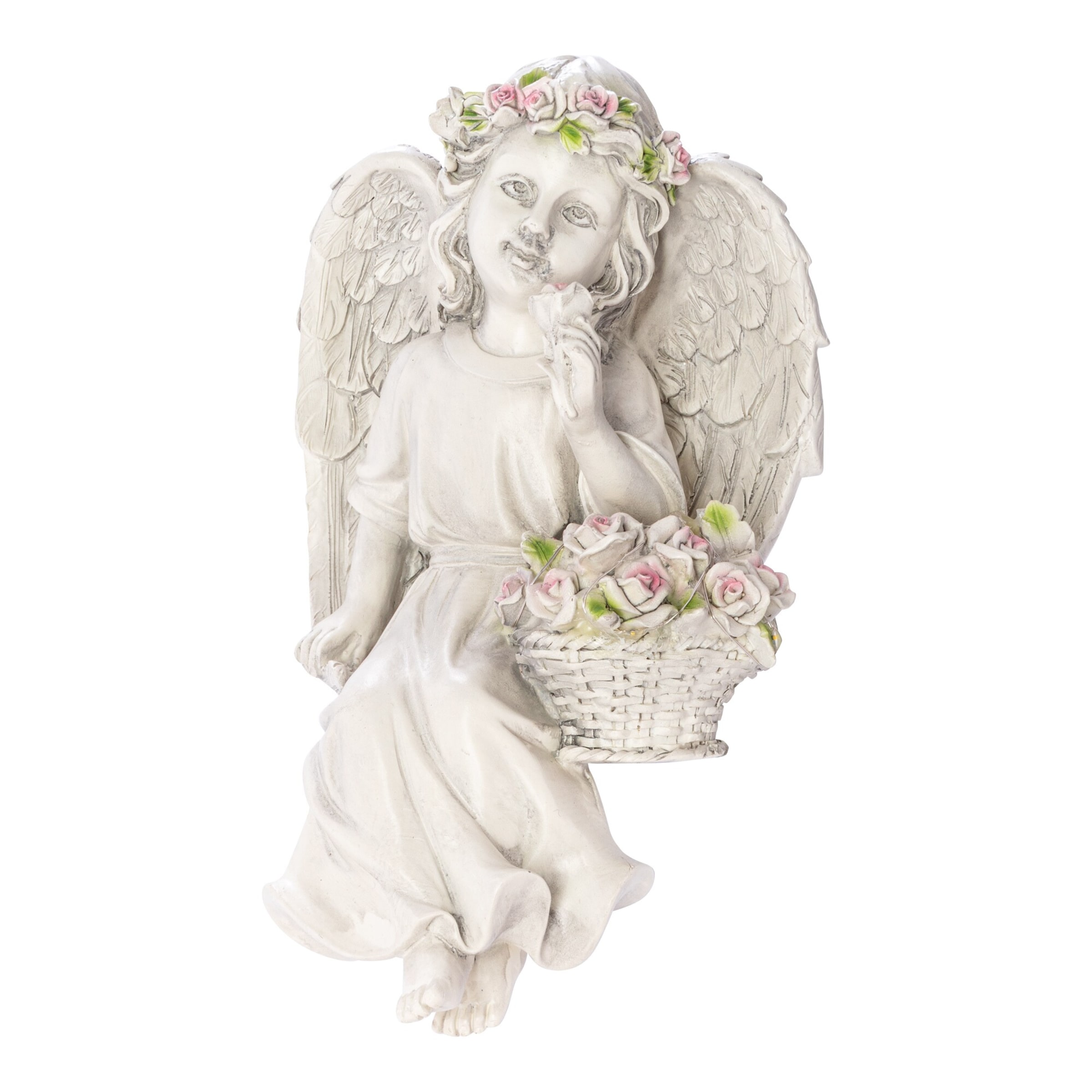 Solar-LED-Dekofigur "Engel Rose"