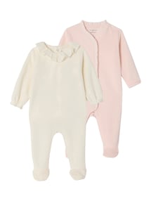 2er-Pack Baby Schlafanzüge aus Samt