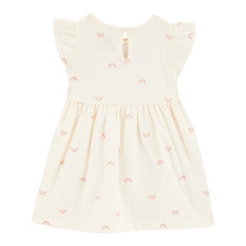 2-tlg. Set Kleid Flügelarm und Spieler Regenbogen