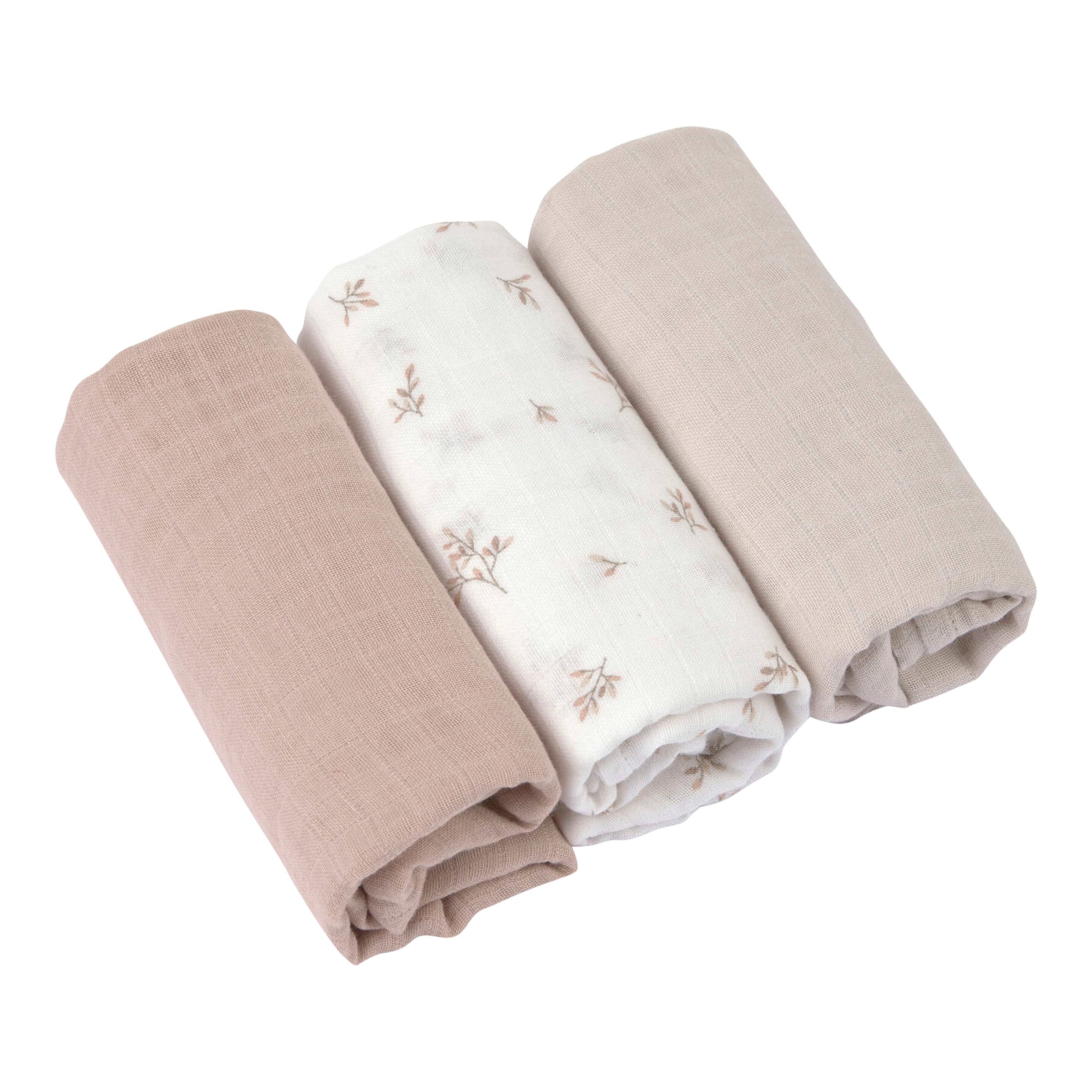 Lässig 3er-Pack Mullwindeln 80x80cm