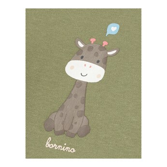 T-Shirt mit Volant Giraffe