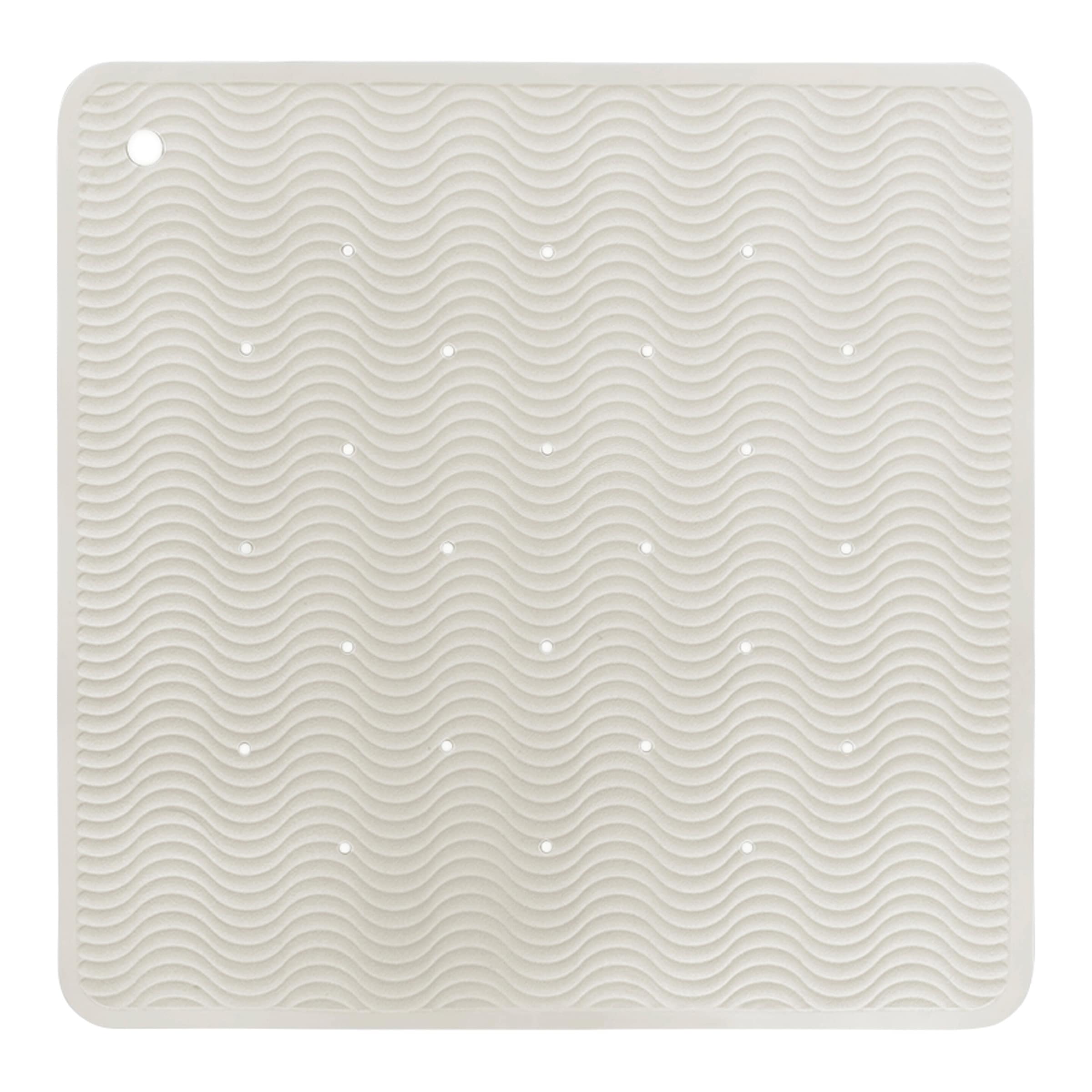 Hevea Badewannenmatte Wave aus Naturkautschuk 52,5x52,5 cm