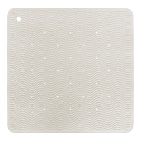 Badewannenmatte Wave aus Naturkautschuk 52,5x52,5 cm 