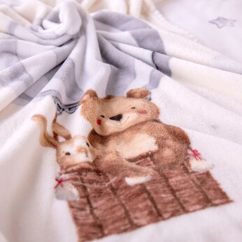 Babydecke Microfaserflausch 75x100 cm 