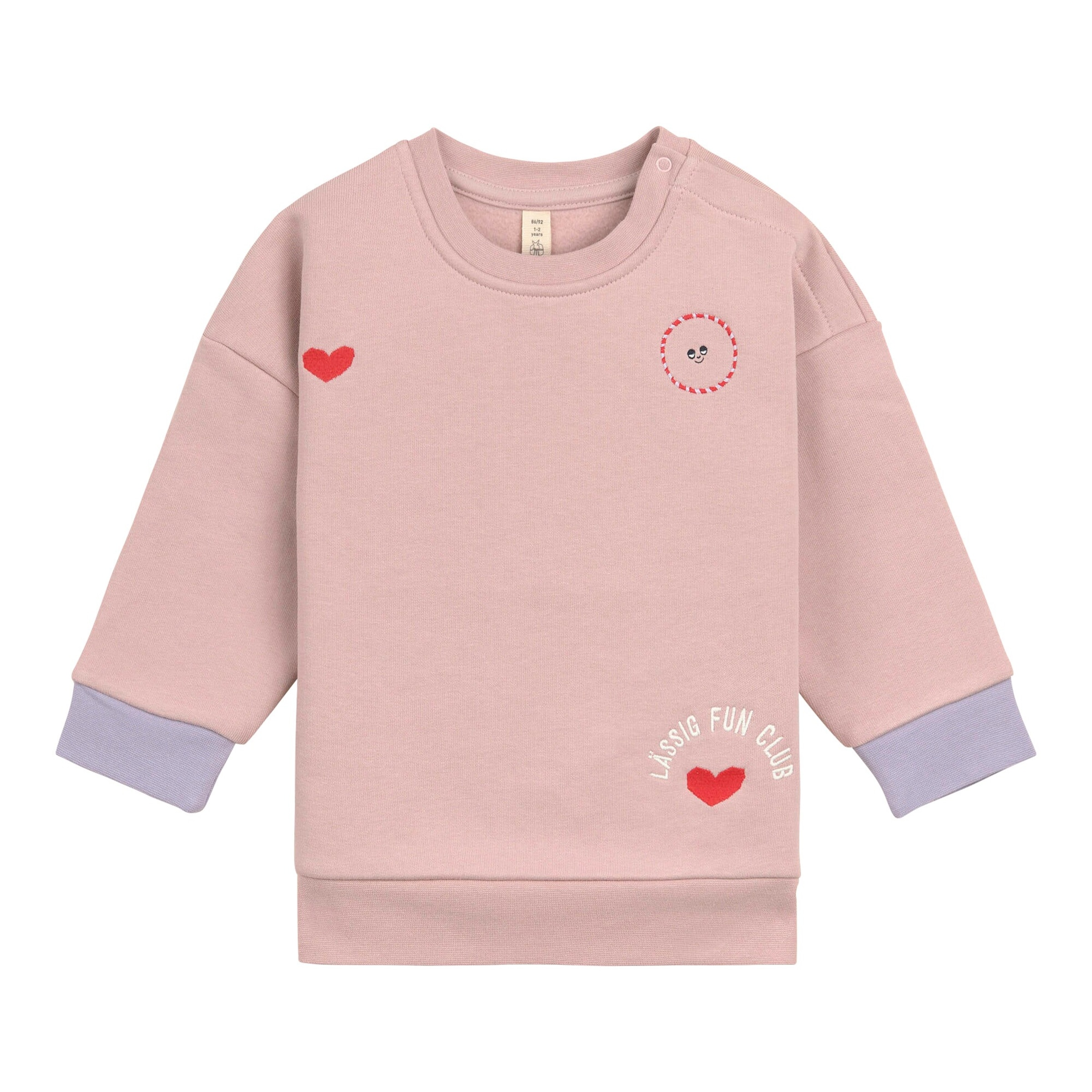 Lässig Sweatshirt Herzen Fun