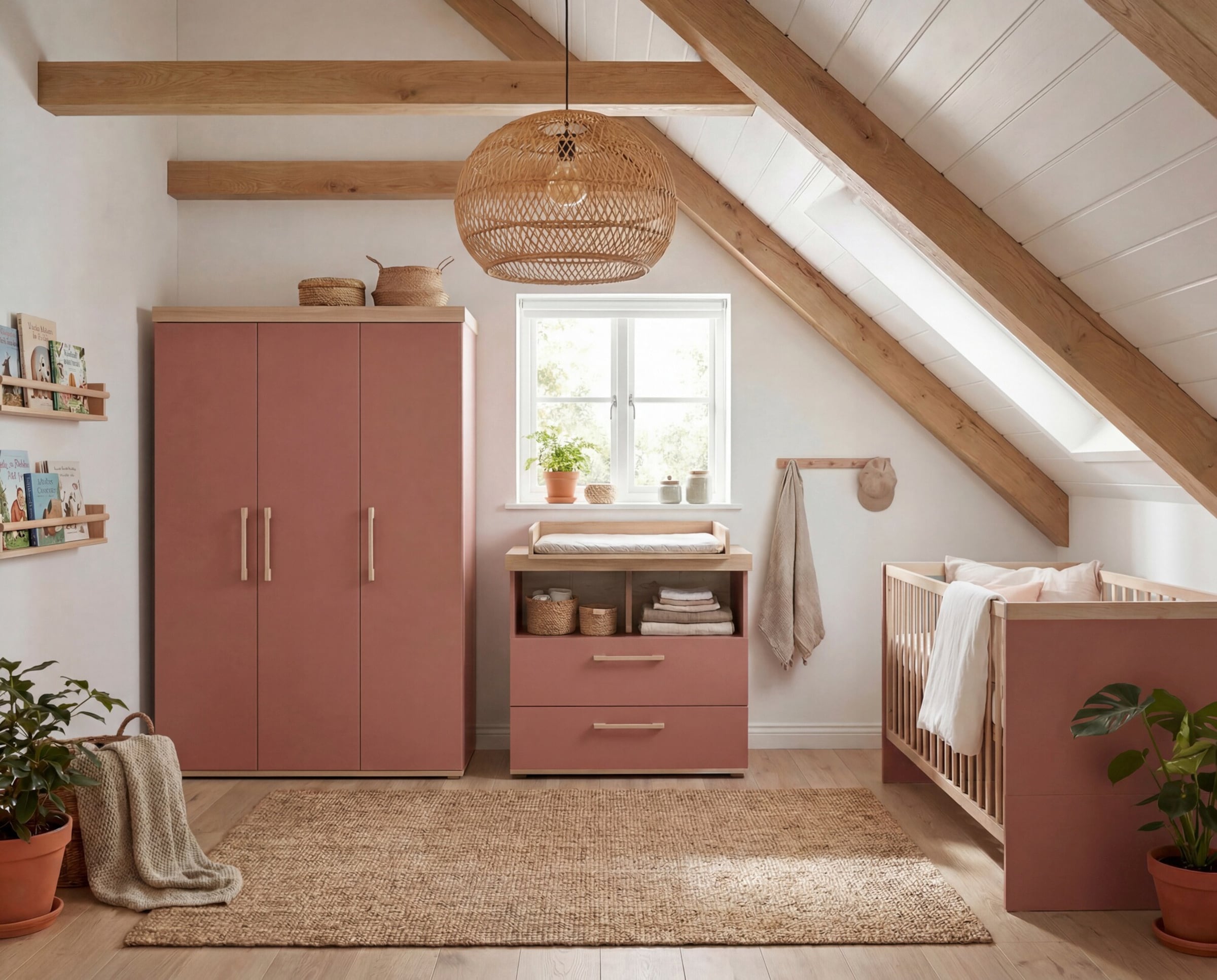 Roba Kinderzimmerset Jimmy mauve/eiche