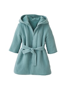 Baby Tier-Bademantel mit Musselin, Bio-Baumwolle