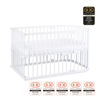 Bundle Beistellbett Maxi inkl. Matratze Klima Wave und Kinderbettumbausatz inkl. Matratze MediTex® extraluftig