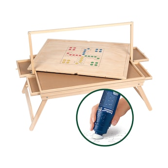 Table à puzzble « Premium » lampe LED + adhésif à puzzle permanent, 200 ml