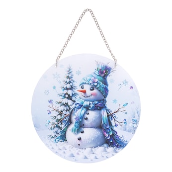 Wandversiering “Sneeuwman”