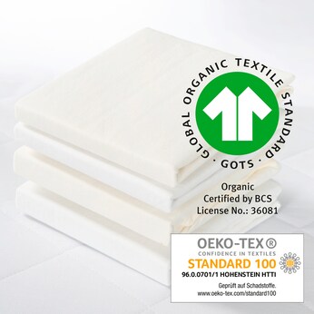 Spannbettlaken Jersey, 45x90 cm und 40x90 cm  safe asleep®