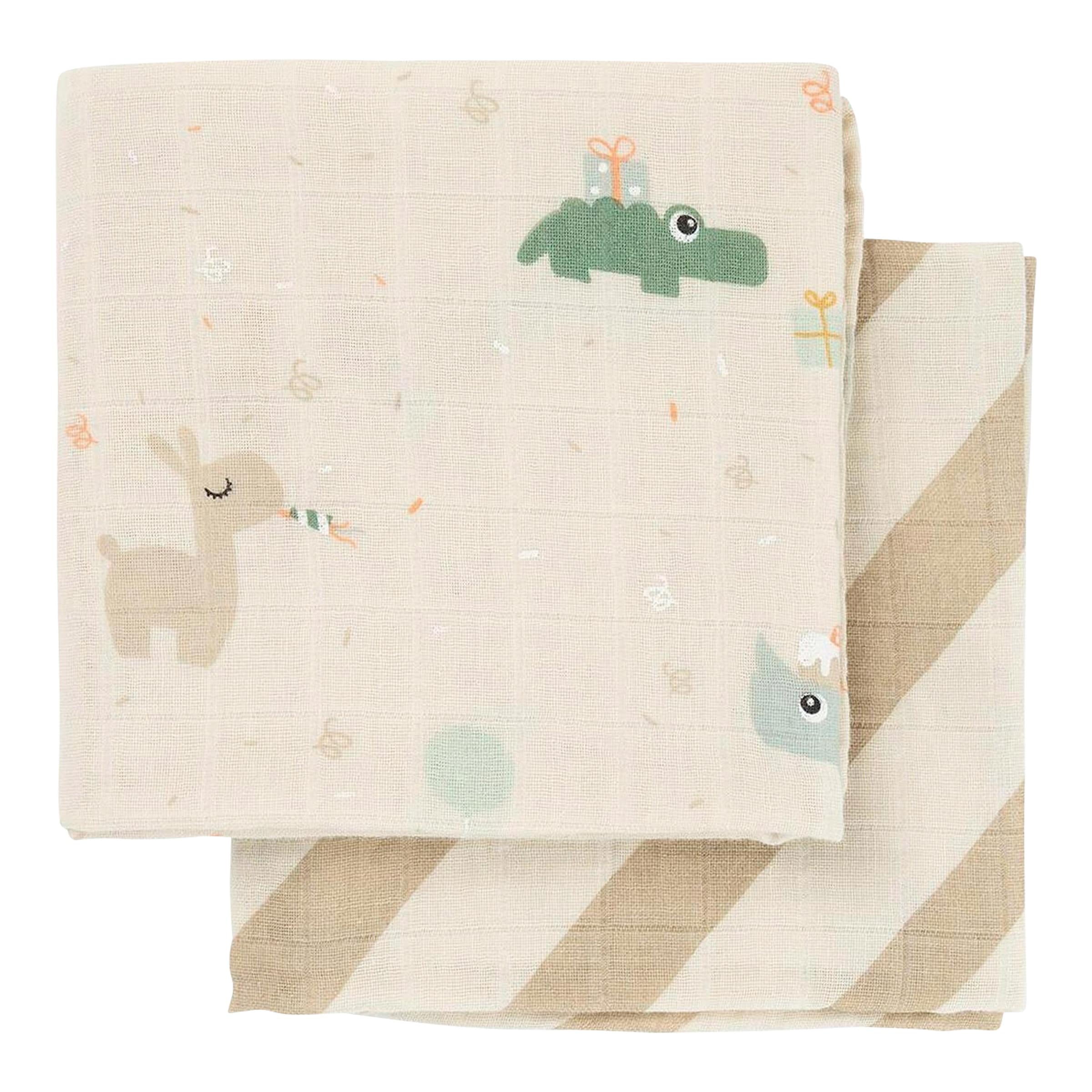 Done By Deer 2er-Pack Mullwindeln 65x65 cm