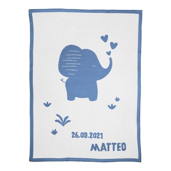 Babydecke Unicade mit Namen 75x100 cm