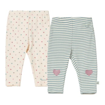 2er-Pack Leggings Herzen