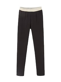 Mädchen Leggings, Bund in Metallic-Optik BASIC