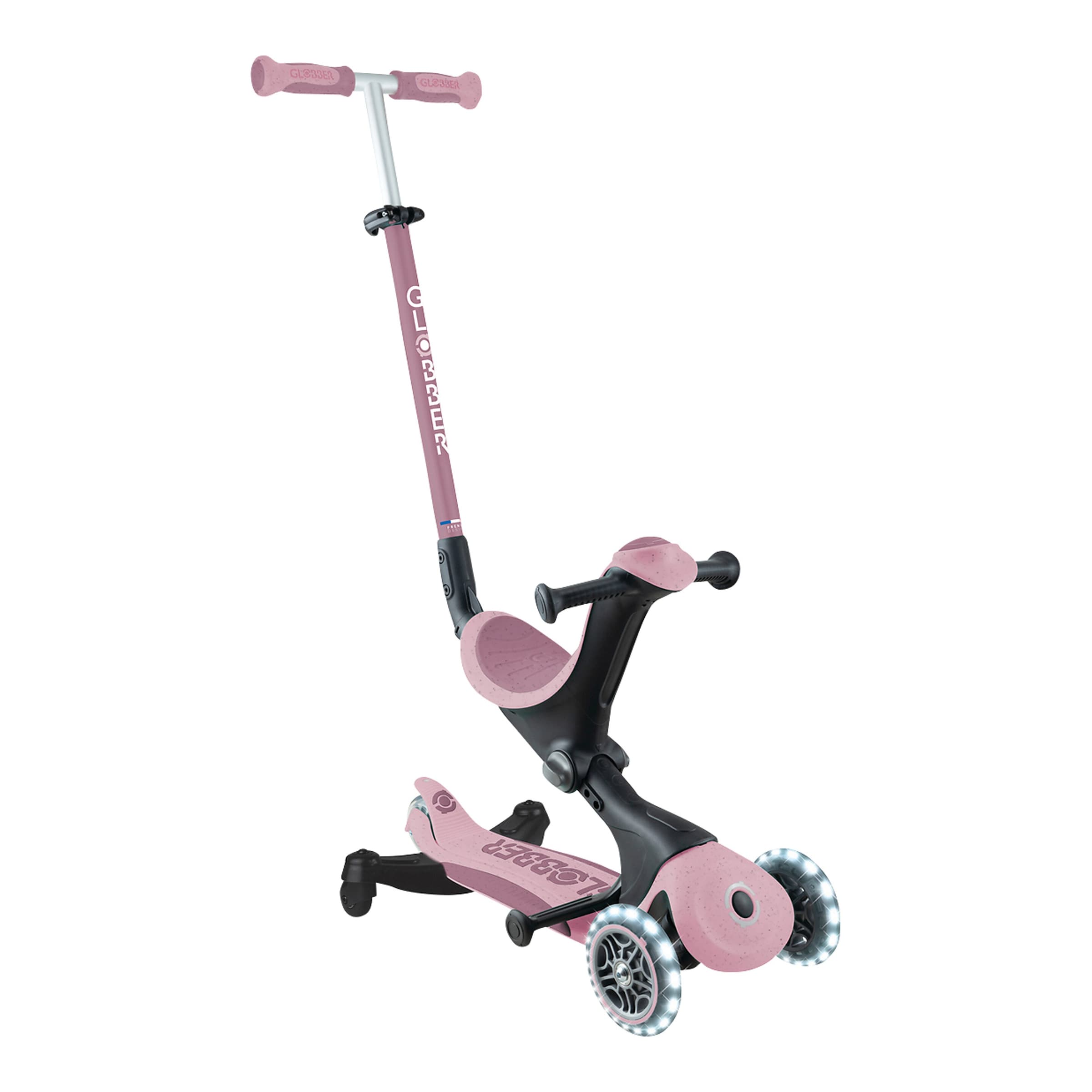 Globber Scooter 3in1 Go-Up Deluxe ECO 360 mit Leuchtrollen