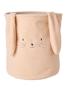Aufbewahrungskorb VERZAUBERTER HASE aus Teddyfleece, Kinderzimmer