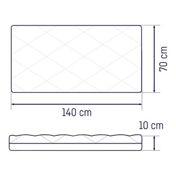 Matratze Dr. Lübbe Air Plus 70x140 cm