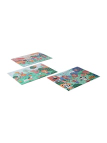 3er-Set Kinder Puzzles HAPPY ANIMALS, 12-36 Teile