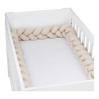 Nestchenschlange Waffelpiqué geflochten uni 280 cm