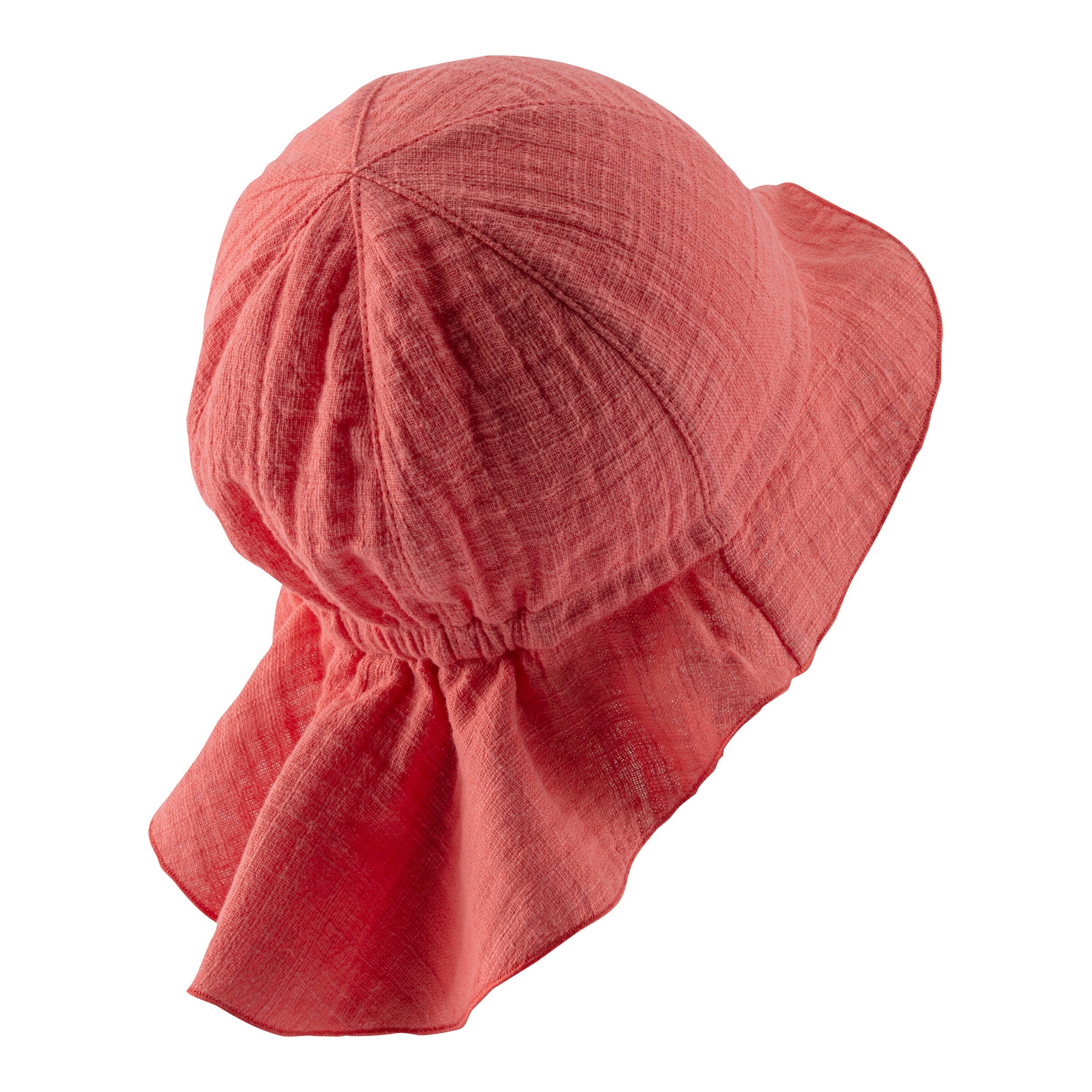 Musselin-Sonnenhut mit Nackenschutz