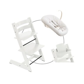 Bundle Treppenhochstuhl inklusive Newbornset Vanilla White & Babyset